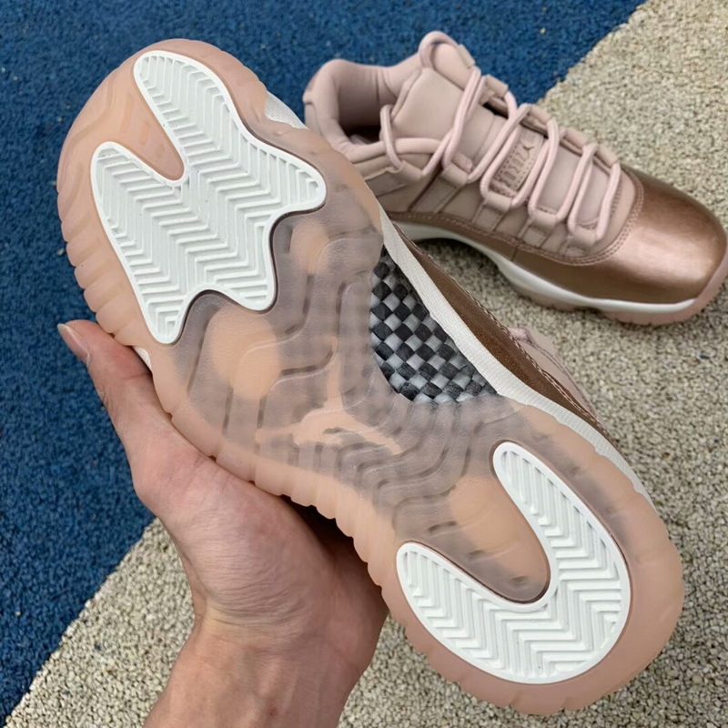 Authentic Air JORDAN 11 Low Rose Gold women